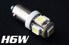 LED H6W - BAX9S Sokkel - 12V