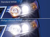 Sammenligning af godkendte LED-pærer Philips W5W PRO6000 versus originale pærer