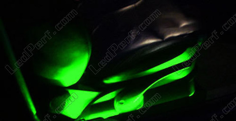 Sæde waterproof grøn LED-bånd 30cm