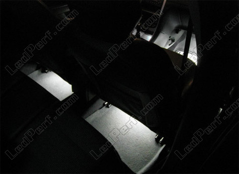 Gulv/fødder LED-bånd hvid waterproof 30cm Peugeot 307