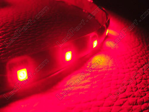 Waterproof rød LED-bånd 30cm