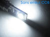 LED-pære BAX9S H6W OBD anti-fejl hvid xenon effect