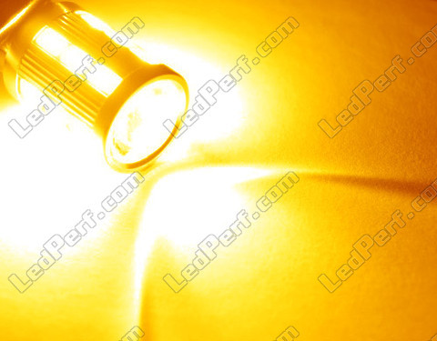 LED P21W Magnifier orange Høj Effekt med lup til Blinklys