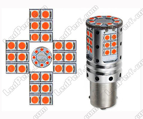 P21W LED-pære med Høj Effekt Orange R5W P21W P21 5W PY21W LED Orange BAU15S BA15S Sokkel