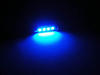 LED pinolpære loftslys, bagagerum, handskerum, plade blå 42 mm - C10W