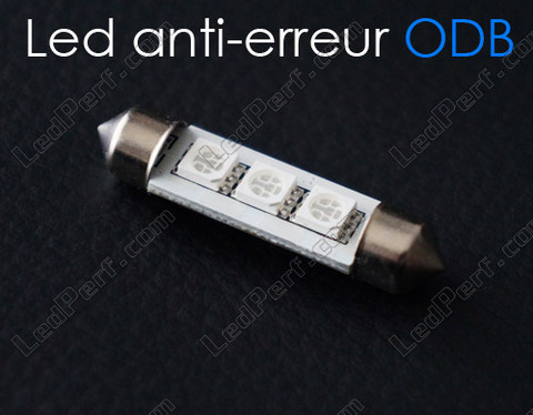 LED-pære 42 mm C10W Uden OBD-fejl - OBD anti-fejl Blå