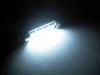 LED pinolpære loftslys, bagagerum, handskerum, plade hvid 42 mm - C10W