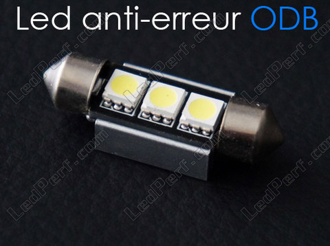 LED-pære 39 mm C5W Uden OBD-fejl - OBD anti-fejl Hvid