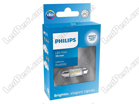 LED-pinolpære C7W 38mm Philips Ultinon Pro6000 Kold hvid 6000K - 11854CU60X1 - 12V