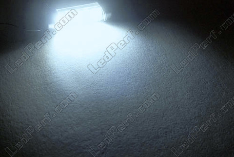 LED pinolpære loftslys, bagagerum, handskerum, plade hvid 31mm - C3W