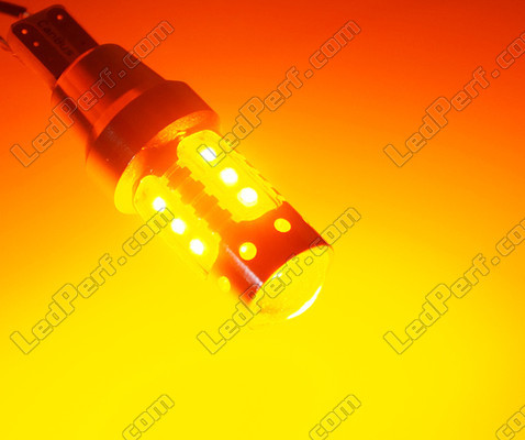 W16W LED-pære T15 Orange LED I detaljer LED T15 W16W Sokkel 12V