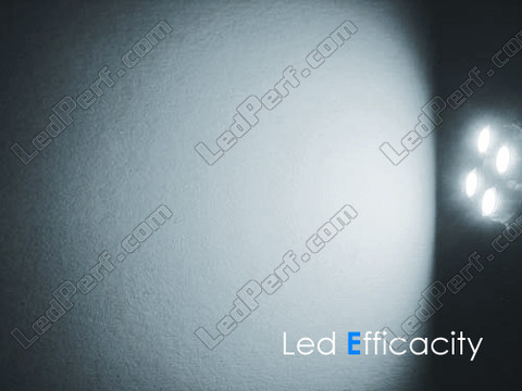 LED-pære BA9S T4W Efficacity hvid xenon effect