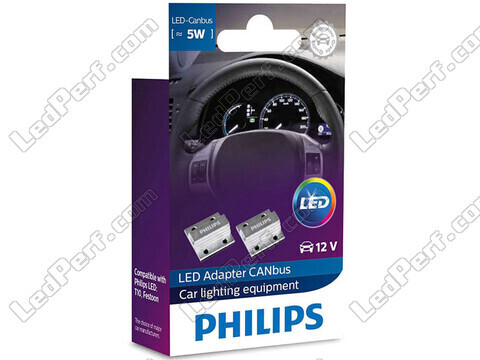 2x Philips Canbus 5W Modstande til LED positionslys og nummerpladebelysning - 12956X2