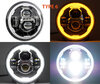 Type 6 LED-forlygte til BMW Motorrad R 1200 R (2010 - 2014) - Typegodkendt motorcykel rund optik