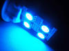 LED T10 W5W Rotation med sidebelysning Blå