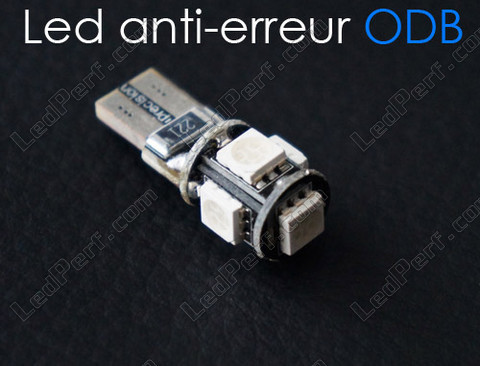 LED-pære T10 W5W Xtrem blå anti-OBD