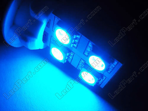 LED T10 W5W Rotation med sidebelysning Blå