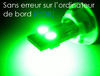 LED-pære T10 W5W Uden OBD-fejl - OBD anti-fejl - ATV Grøn