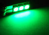 LED T10 W5W Motion grøn uden fejl på bordcomputeren - Sidebelysning -
