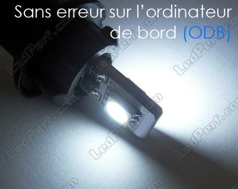 LED-pære T10 W5W Uden  OBD-fejl - OBD anti-fejl - Dual Hvid