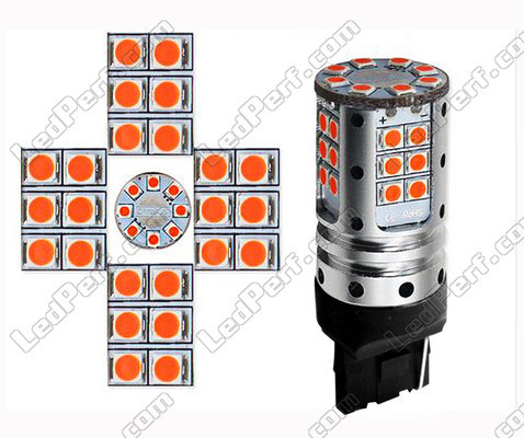 WY21W LED-pære Orange T20 Sokkel LED I detaljer LED T20 W21W Sokkel W21 5W