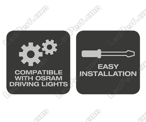 Osram LEDriving® LICENSE PLATE BRACKET AX-beslag med nem installation og kompatibel med alle Osram-pærer fra LEDriving-serien.