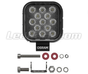 Bagside af LED-baklys Osram LEDriving Reversing FX120S-WD med tilhørende monteringstilbehør