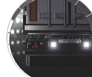 Lastvogn med 2 Baklys LED Osram LEDriving Reversing FX120S-WD i drift