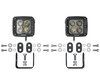 Sæt af Beslag med LED-arbejdesForlygter Osram LEDriving® CUBE VX80-SP