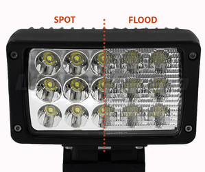 Rektangulær Ekstra LED-forlygte 45W til 4X4 - ATV - SSV Spot VS Flood