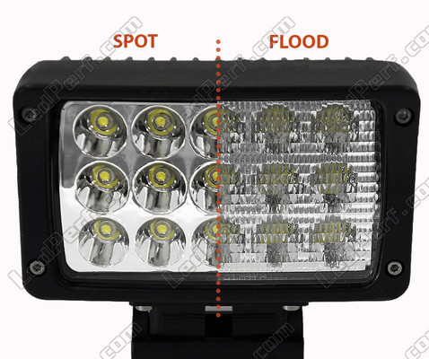Rektangulær Ekstra LED-forlygte 45W til 4X4 - ATV - SSV Spot VS Flood