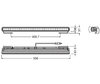 Diagram over Mål LED-bar Osram LEDriving® LIGHTBAR SX500-SP