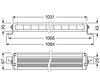 Diagram over Mål LED-bar Osram LEDriving® LIGHTBAR VX1000-CB SM
