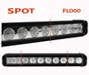 LED-bar CREE 100W 7200 Lumens til 4X4 - ATV - SSV Spot VS Flood