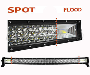 Buet/Curved LED-bar Combo 240W 19400 Lumens 1022 mm Spot VS Flood