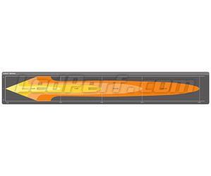 Graf for lysstrålen Combo for LED-bar Osram LEDriving® LIGHTBAR FX500-CB