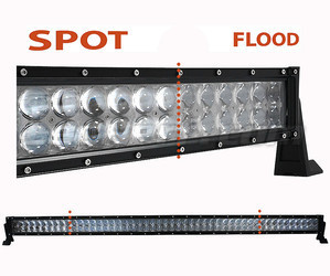 LED-bar CREE 4D Dobbelt Række 288W 26000 lumens til 4X4 - Lastbil - Traktor Spot VS Flood