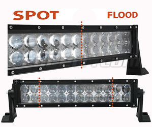 LED-bar CREE 4D Dobbelt Række 72W 6500 Lumens til 4X4 - ATV - SSV Spot VS Flood