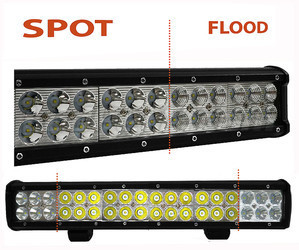 LED-bar CREE Dobbelt Række 108W 7600 Lumens til 4X4 - ATV - SSV Spot VS Flood