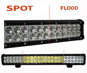 LED-bar CREE Dobbelt Række 144W 10100 Lumens til 4X4 - Lastbil - Traktor Spot VS Flood