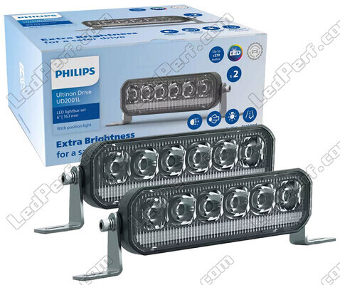2x LED-lysbjælker Philips Ultinon Drive UD2001L 6" LED Lightbar - 163mm