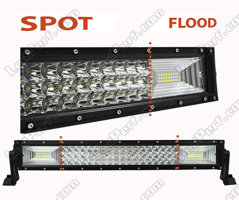 Buet/Curved LED-bar Combo 120W 9600 Lumens 512 mm Spot VS Flood