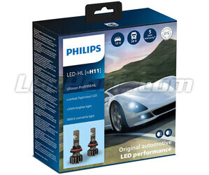 H11 LED-pæresæt PHILIPS Ultinon Pro9100 +350% 5800K - LUM11362U91X2