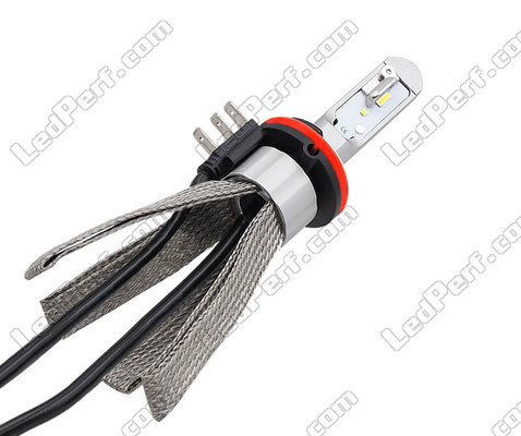 H15 LED-pære med fleksibel køleplade til plug and play-installation i enhver bils Forlygter