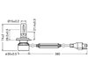 Diagram af Mål af LED-pærer H4 Osram LEDriving® XTR 6000K - 64193DWXTR