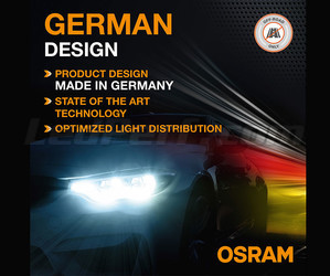 Tysk design af H4 LED Osram LEDriving® XTR 6000K - 64193DWXTR