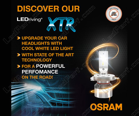 Sæt med 2 H4 LED-pærer Osram LEDriving® XTR 6000K - 64193DWXTR
