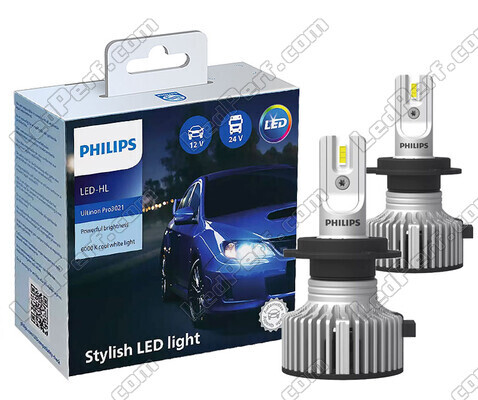 H7 LED-pæresæt PHILIPS Ultinon Pro3021 - 11972U3021X2