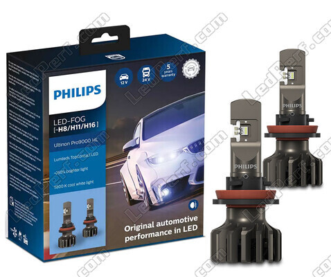 H8 LED-pæresæt PHILIPS Ultinon Pro9000 +250% 5800K - 11366U90CWX2