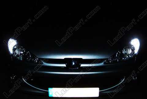 LED parkeringslys xenon hvid Peugeot 206 (>10/2002)
